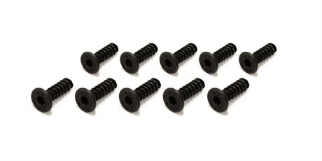 Kyosho TP Hex Flat Head Screws M3x10mm (10)