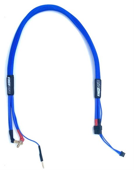 Fast1 Charge Cable 2S/600mm (XT60-4/5mm) Blå