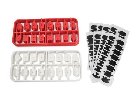 HPI Racing nano-TTR Curb Set - Red and White