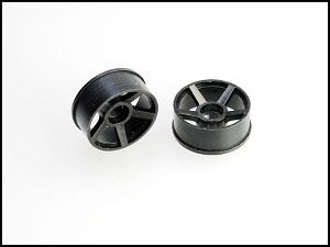 PN Racing Mini-Z 2WD Machine Cut 5 Spoke Front Wheel F3 Black