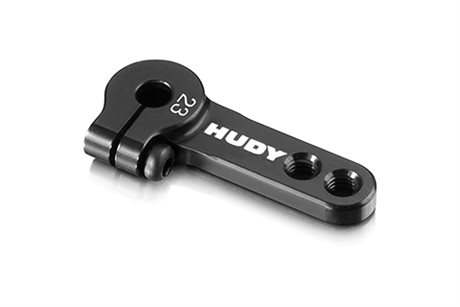 Hudy Alu Clamp Servo Horn - KO, Sanwa - 2-Hole M3 - 23T