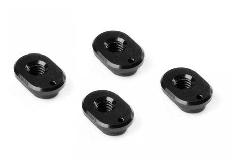 Xray X4 Alu Caster Bushing Front 3° - Rear 0.5° - 1 Dot (4)