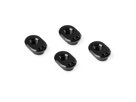 Xray X4 Alu Caster Bushing Front 4° - Rear 1.5° - 2 Dots (4)