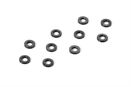 Xray Alu Shim 3x6x0.5mm - Black (10)