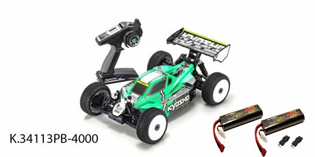 Kyosho Inferno MP10e T1S Readyset Combo +PINK PP3-2S4000-D (x2)
