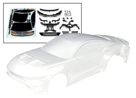 Traxxas Kaross Ford Mustang Clipless Komplett Omålad