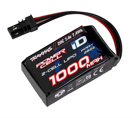 Traxxas Li-Po Batteri 2S 7,4V 1000mAh 20C TRX-4M
