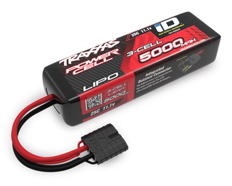 Traxxas Li-Po Batteri 3S 11,1V 5000mA 25C iD-Kontakt (Kort)