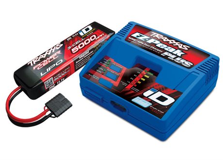 Traxxas Laddare EZ-Peak Plus 4A och 3S 5000mAh Batteri Combo