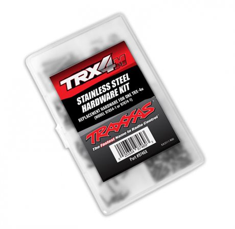 Traxxas Skruvsats Rostfritt Komplett (Sortimentslåda) TRX-4M
