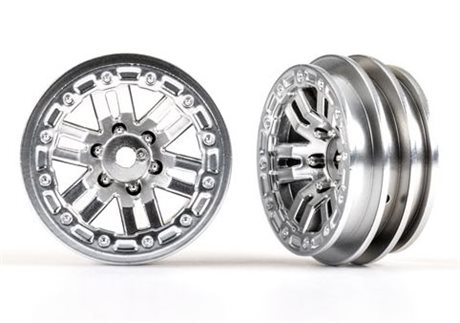 Traxxas Fälg 12-Eker Satin Krom 1.0" (2)