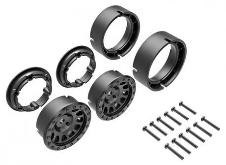 Traxxas Fälg Method Race 105 Beadlock Svart 1.0" (2)