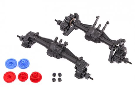Traxxas Portalaxel Set Fram + Bak Komplett (2.56:1 Växlad) TRX-4M