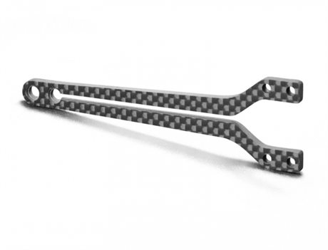 Xray X4 Graphite Upper Deck - Split Front - 2.0mm