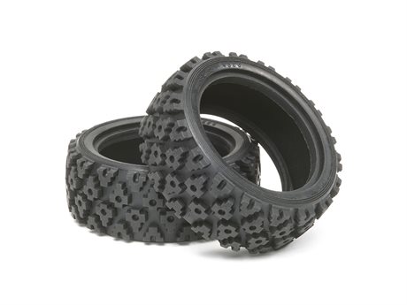 Tamiya RALLY BLOCK TIRES (1 PAIR)