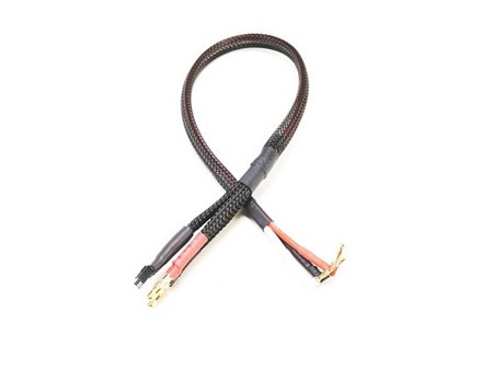 PN Racing 700271 - 4mm Banana Plug To 2mm Bullets Charging Cable 40cm