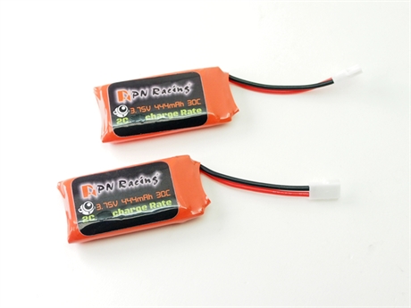 PN Racing 30C Discharge LiPo MOLEX FEmale Plug 444mah 1S Battery (2pcs)