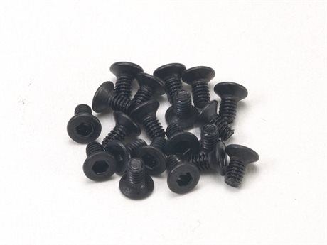 PN Racing M2x4 Countersunk Hardened Carbon Steel Hex Machine Screw (20pcs)