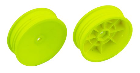 Associated Associated 2WD Slim Front Wheels, 2.2", 12mm hex, yellow