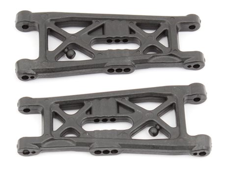 RC10B6 FT Front Suspension Arms, flat, carbon fiber
