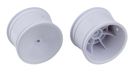 Associated 2WD/4WD Rear Wheels, 2.2 in, 12 mm Hex, white