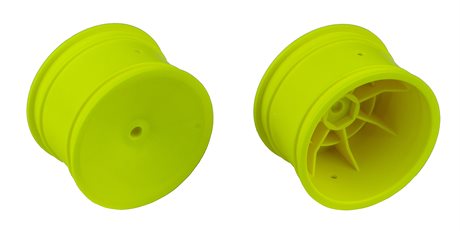 Associated 2WD/4WD Rear Wheels, 2.2 in, 12 mm Hex, yellow