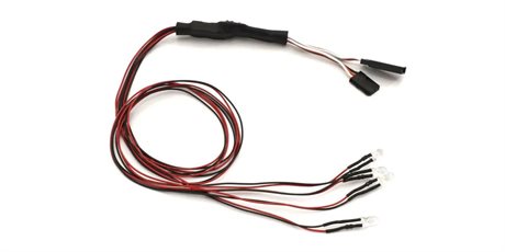 Kyosho LED Light Unit (Diam=5/L=400) 2 Halogen Clear / 2 Red