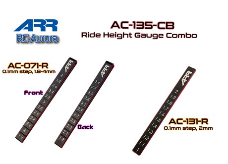 RC Aurora Racing Ride Height Gauge Combo Set