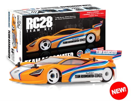 Team Associated RC28R Team Kit W/Body And Tires