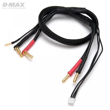 Dynomax Laddkabel 4/5mm 2s LiPo till 4mm Bullet 12AWG 500mm