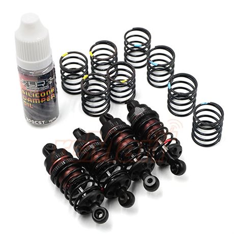 Yeah Racing QUTUS Challenger 55mm Damper Set for 1/10 RC Touring M-Chassis Car Black