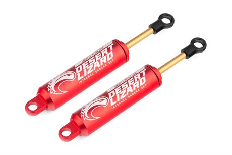 Yeah Racing 90mm Desert Lizard Stage Internal Spring Damper Pair For Crawler (2pcs, Red)
