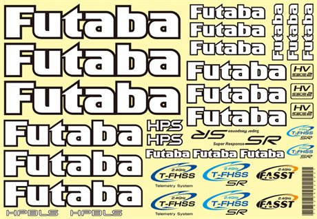 Futaba Original Dekalark bil/båt 18x26cm