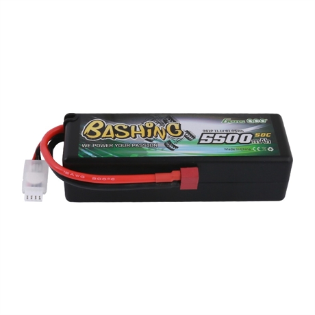 Gens ace Battery LiPo 3S 11.1V-5500-50C(Deans) 139x46x40mm 350g