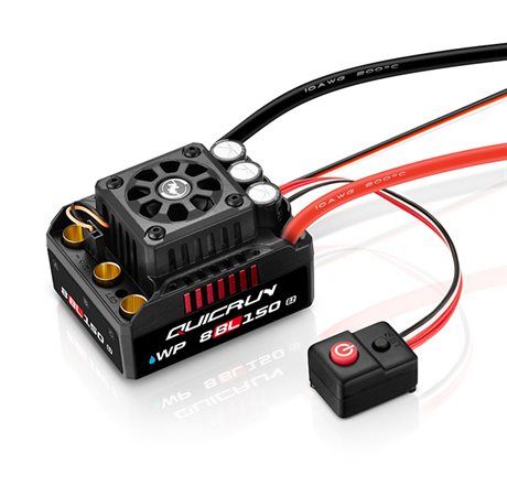 Hobbywing QuicRun WP 8BL150 G2 Sensorlöst Fartreglage 3-6S Bil 1/8