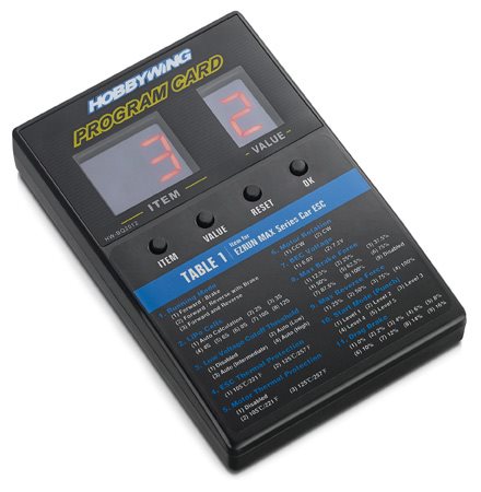 Hobbywing LED Program Box Fartreglage Generell