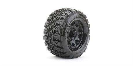 JETKO Extreme Tyre MT King Cobra TRX Rustler/Hoss Black 2.8 Rims (2)