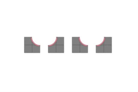 Kyosho Mini-Z Grand Prix Circuit50 Large Corner Set (16pcs)