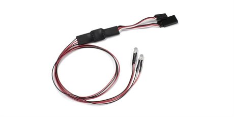 Kyosho LED Light Unit (Diam=5/L=400/Clear/2 Bulbs)