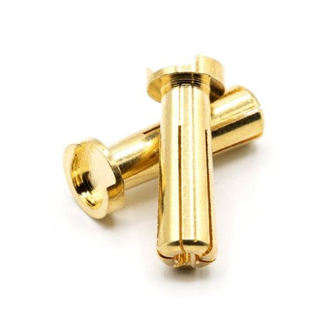 MONACORC GOLD PLATED 5MM BULLET BANANA CONNECTOR 18MM LONG