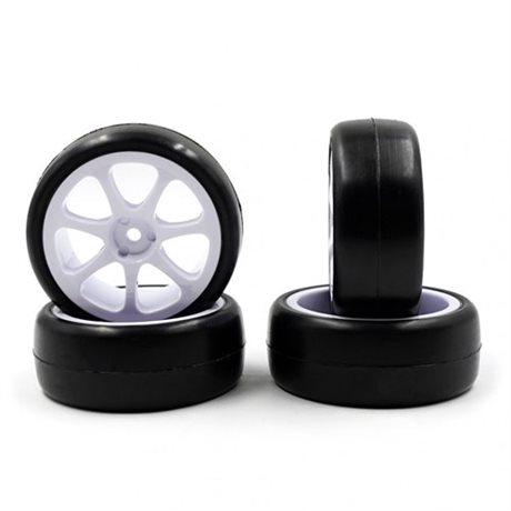 Rush VR3 32X AX Yellow Seven Spoke White - Pre Glued Tire