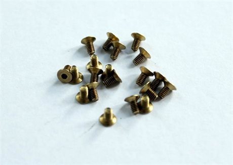 REFLEX RACING RX504 - GL RGT BRASS SCREW KIT (20 PCS M2X4CS SCREWS)