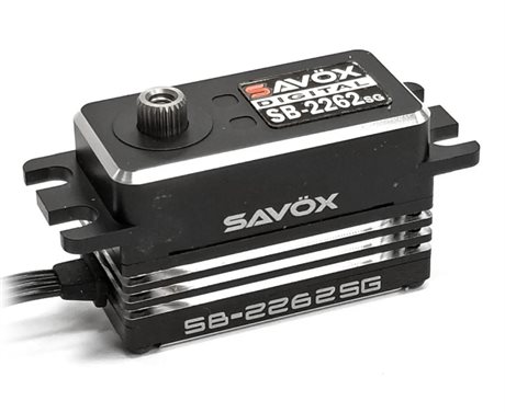 SAVÖX SB-2262SG Servo 23Kg 0,08s HV Alu Brushless Ståldrev Lågt