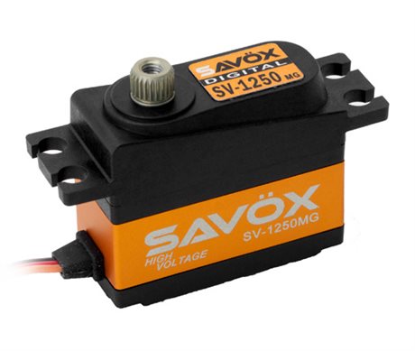 Savöx SV-1250MG Servo 8Kg 0,095s HV Alu Coreless Metalldrev Mini