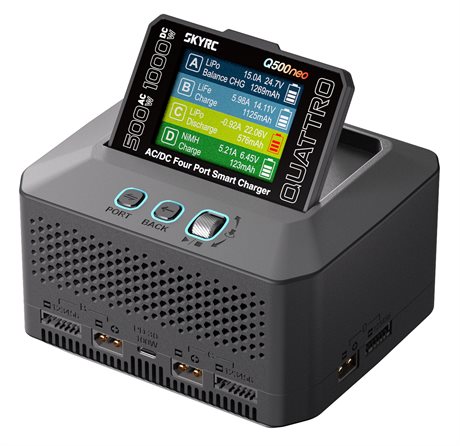 SkyRC Q500neo Quattro Laddare 1-6S 1000W AC&DC