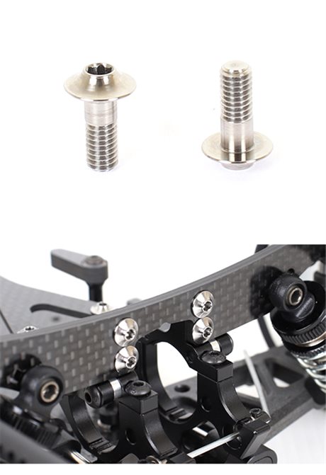 Team Titan Zero Play Titanium Screw M3 x 8mm (4)
