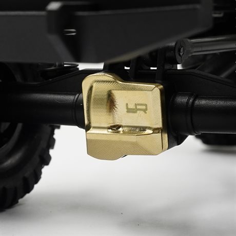 YEAH RACING BRASS FRONT / REAR DIFF COVER 13G FITS TRX-4M