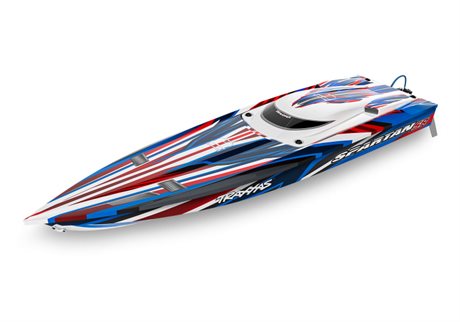 Traxxas Spartan-SR BL TQi TSM Self-Righting Utan Batteri & Laddare Röd
