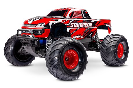 Traxxas Stampede 2WD 1/10 RTR RödX NiMH Batteri & USB-C Laddare