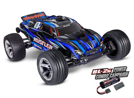 Traxxas Rustler 2WD BL-2s EHD 1/10 Blå